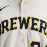 Milwaukee Brewers William Contreras Cream Home Limited Player Jersey