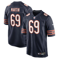 Chicago Bears Jeremiah Martin Navy Team Game Jersey