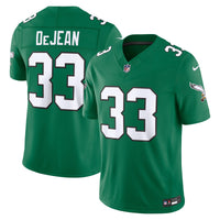 Philadelphia Eagles Cooper DeJean Kelly Green Alternate Vapor F.U.S.E. Stitched Limited Jersey