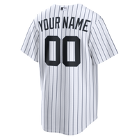 New York Yankees White Home Replica Custom Jersey