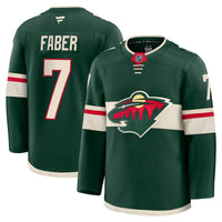 Minnesota Wild Brock Faber Green Anniversary Premium Jersey