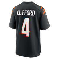 Cincinnati Bengals Sean Clifford Black Team Game Jersey