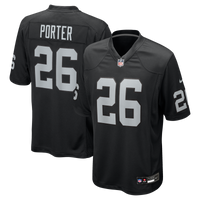Las Vegas Raiders Darien Porter Black Team Game Jersey