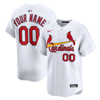 St. Louis Cardinals White Home Limited Custom Jersey