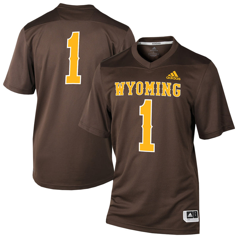 #1 Brown Wyoming Cowboys Replica Football Jersey