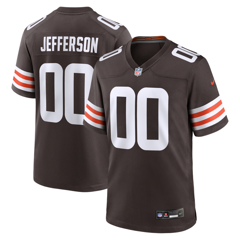 Cleveland Browns Justin Jefferson Brown Game Jersey