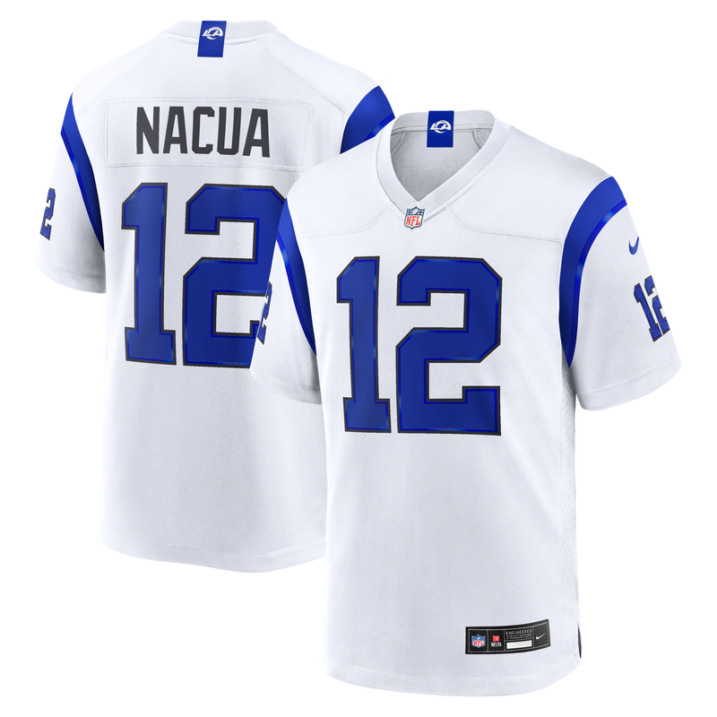 Los Angeles Rams Puka Nacua Fearsome White Game Jersey