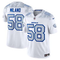Buffalo Bills Matt Milano White 2025 Rivalries Collection Stitched Limited Jersey