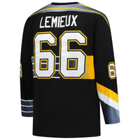 Pittsburgh Penguins Mario Lemieux Black 1996/97 Blue Line 2.0 Jersey