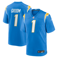Los Angeles Chargers Number 1 Groom Powder Blue Game Jersey