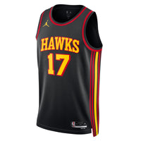 Atlanta Hawks Jordan Statement Edition Swingman Jersey - Black - Onyeka Okongwu