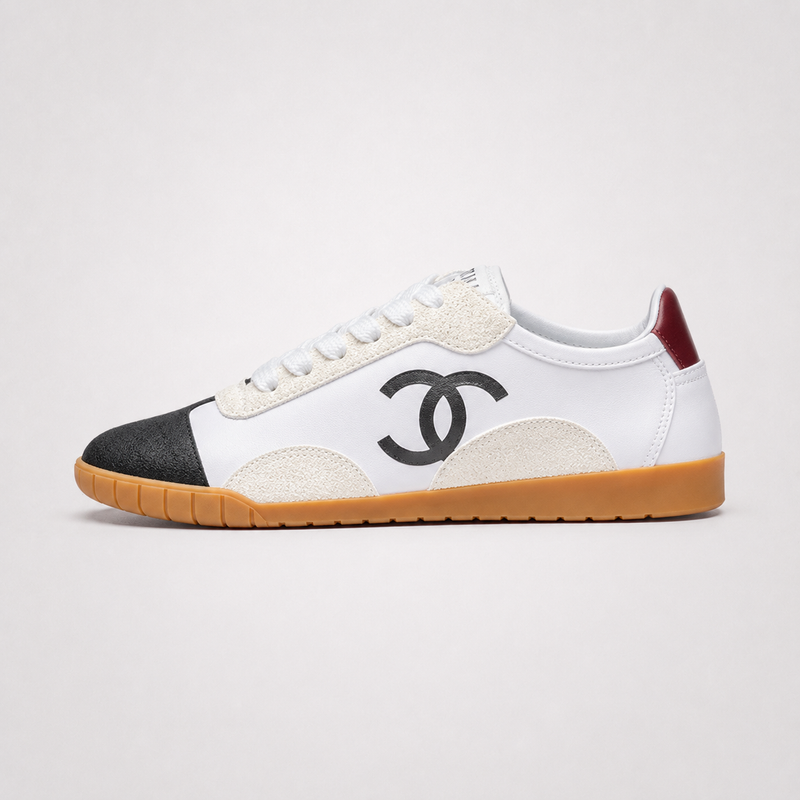 Chanel Trainers White Black - Women's