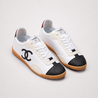 Chanel Trainers White Black - Women's