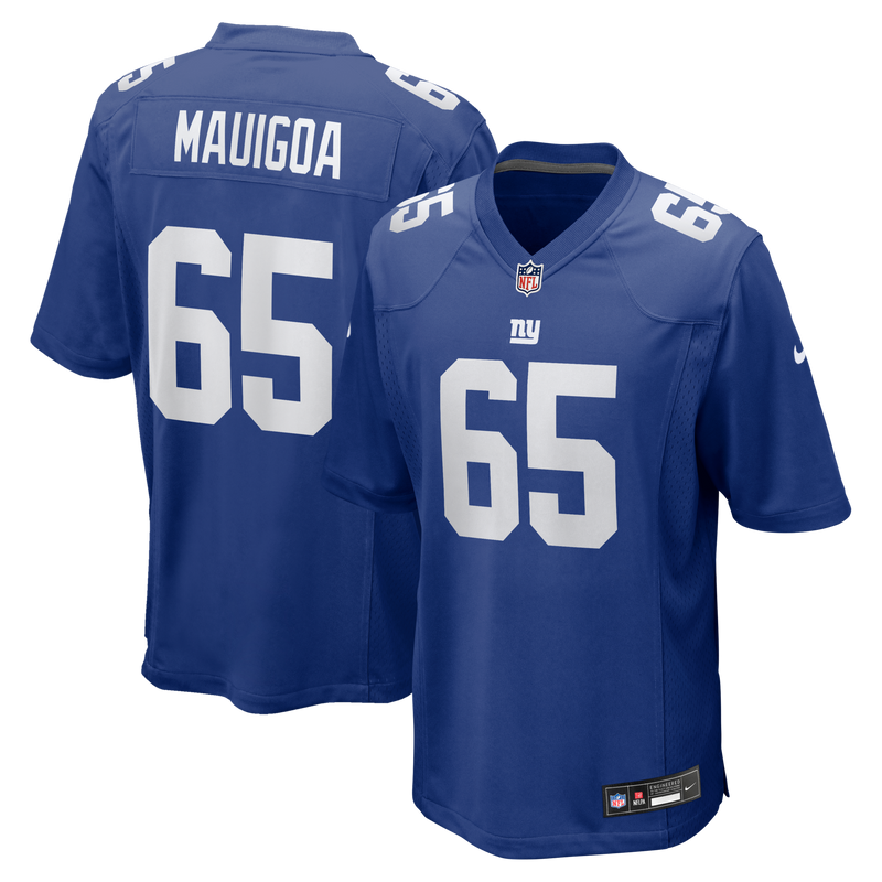 New York Giants Francis Mauigoa Royal 2026 NFL Draft First Round Pick No. 10 Team Game Jersey