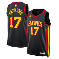 Atlanta Hawks Jordan Statement Edition Swingman Jersey - Black - Onyeka Okongwu
