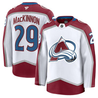 Colorado Avalanche Nathan MacKinnon White Away Premium Jersey