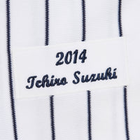 New York Yankees Ichiro Suzuki White 2014 Cooperstown Collection Authentic Throwback Jersey