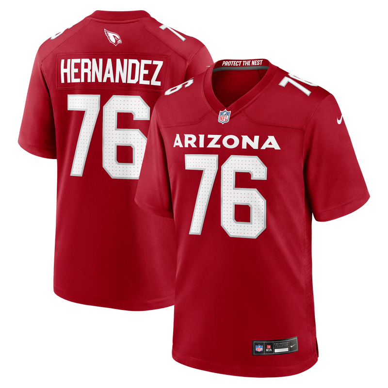 Arizona Cardinals Will Hernandez Cardinal Team Game Jersey