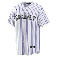 Colorado Rockies White Home Blank Replica Jersey