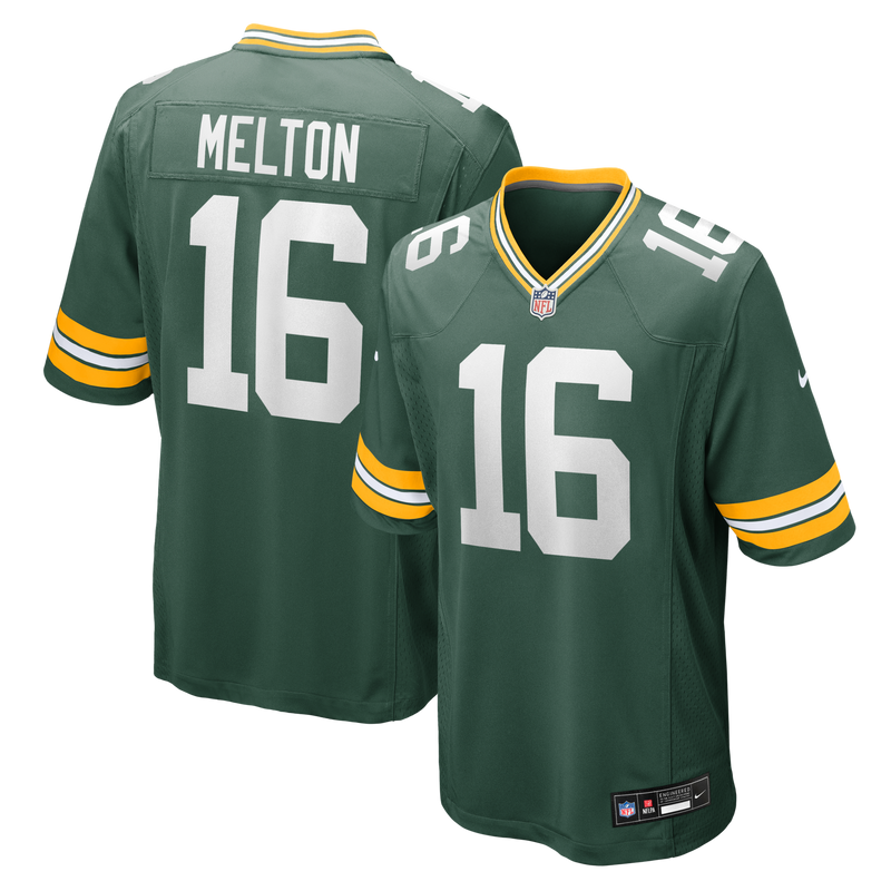 Green Bay Packers Bo Melton Green Team Game Jersey
