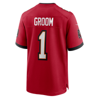 Tampa Bay Buccaneers Number 1 Groom Red Game Jersey