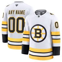 Boston Bruins White Away Premium Custom Jersey