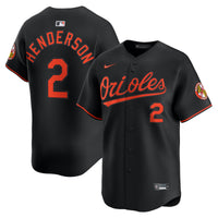 Baltimore Orioles Gunnar Henderson Black Alternate Limited Player Jersey