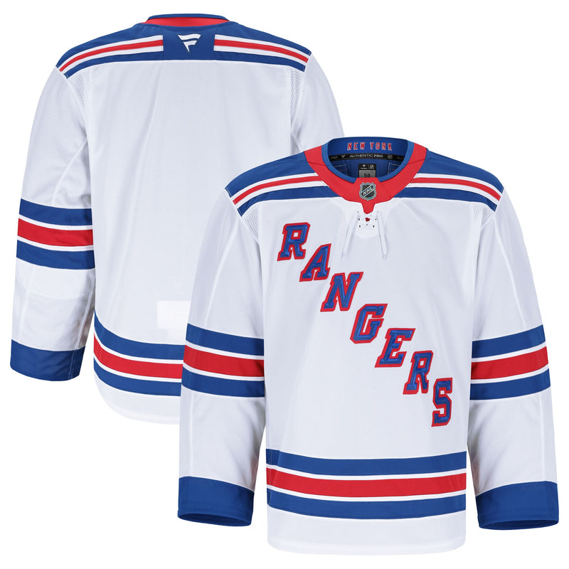 New York Rangers White Away Authentic Pro Jersey