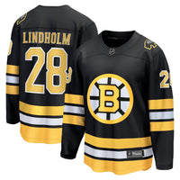 Boston Bruins Elias Lindholm Black Home Breakaway Player Jersey