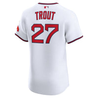 Los Angeles Angels Mike Trout White Alternate 2 Elite Jersey