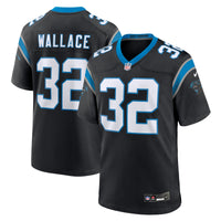 Carolina Panthers Trevin Wallace Black Team Game Jersey