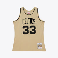 Boston Celtics Larry Bird 1985 Swingman Jersey - Khaki
