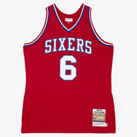Philadelphia 76ers Julius Erving 82-83 Authentic Road Jersey - Scarlet