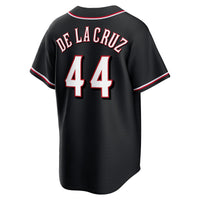 Cincinnati Reds Elly De La Cruz Fashion Replica Black Out Jersey
