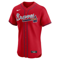 Atlanta Braves Ronald Acuña Jr. Red Alternate 2 Elite Jersey