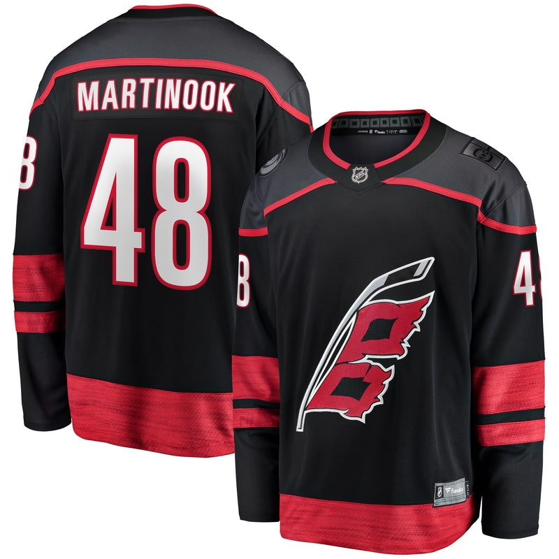 Carolina Hurricanes Jordan Martinook Black Home Breakaway Jersey
