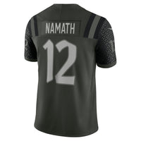 New York Jets Joe Namath Gotham Green 2025 Rivalries Collection Stitched Limited Jersey