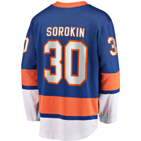 New York Islanders Ilya Sorokin Royal Home Breakaway Player Jersey