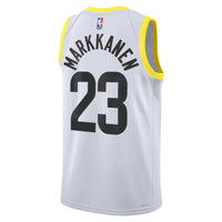 Utah Jazz Association Edition Swingman Jersey - White - Lauri Markkanen