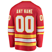 Calgary Flames Red Home Breakaway Custom Jersey