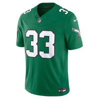 Philadelphia Eagles Cooper DeJean Kelly Green Alternate Vapor F.U.S.E. Stitched Limited Jersey