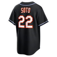 New York Mets Juan Soto Fashion Replica Black Out Jersey