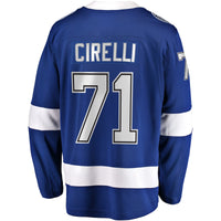 Tampa Bay Lightning Anthony Cirelli Blue Home Breakaway Player Jersey