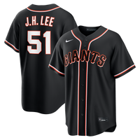 San Francisco Giants Jung Hoo Lee Fashion Replica Black Out Jersey