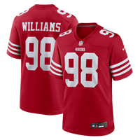 San Francisco 49ers Mykel Williams Scarlet Game Player Jersey
