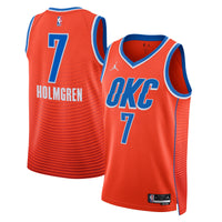 Oklahoma City Thunder Jordan Statement Edition Swingman Jersey - Orange - Chet Holmgren