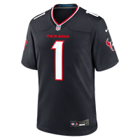 Houston Texans Number 1 Groom Navy Game Jersey