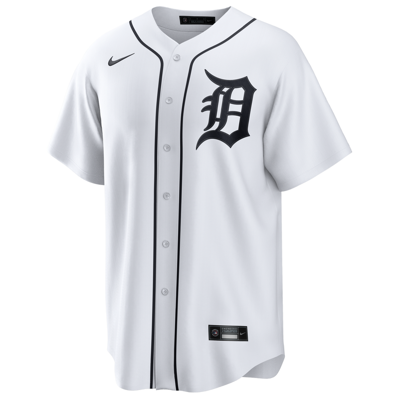 Detroit Tigers White Home Replica Jersey