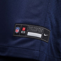 Seattle Seahawks Drew Lock College Navy Team Game Jersey