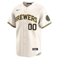Milwaukee Brewers Cream Home Limited Pick-A-Player Retired Roster Jersey